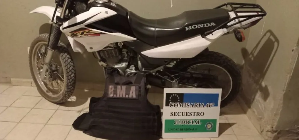 Recuperaron la moto robada a un periodista en Neuquén