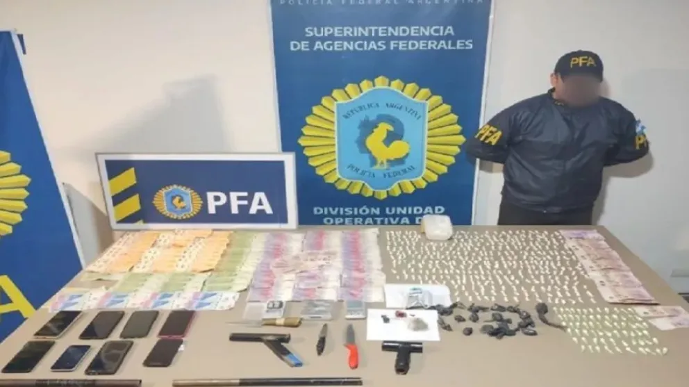 Varios detenidos, droga y armas secuestradas tras un golpe a organización narco del Alto Valle