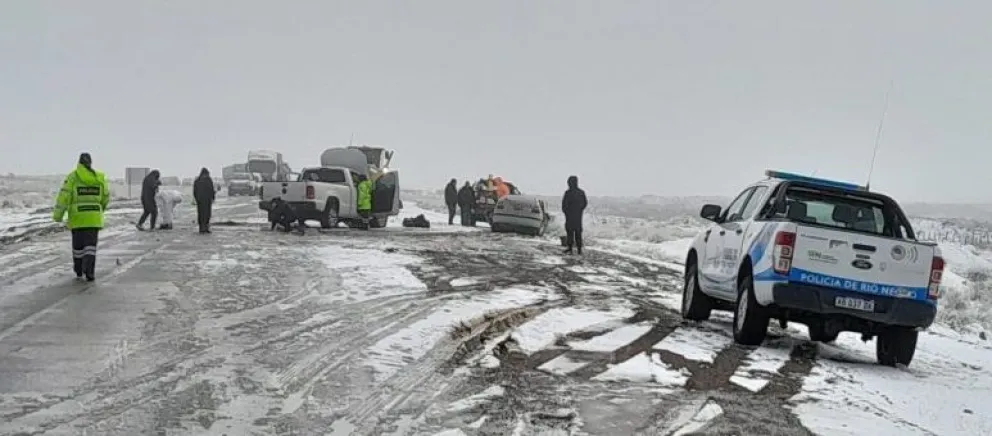 Trágico choque frontal entre Los Menucos y El Cuy deja un muerto 