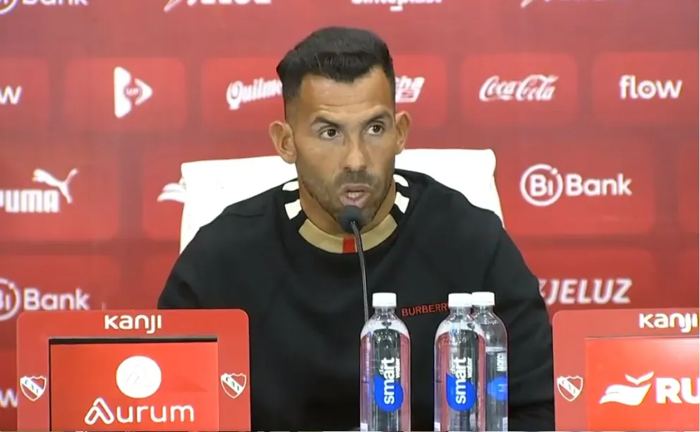 “Acá no estoy de joda”: Tévez y su primera conferencia como DT de Independiente