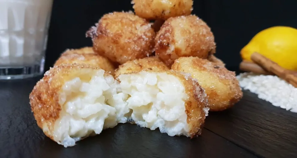 Para la merienda: croquetas de arroz con leche y canela