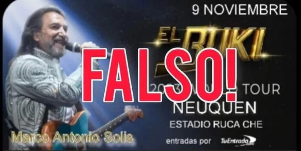 Estafa con venta de entradas falsas de Marco Antonio Solís en la región