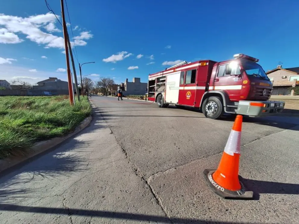 Un escape de gas obligó a un corte del servicio en el barrio Jorge Newbery