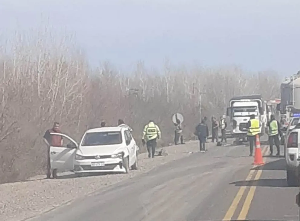 Motociclista resultó con fractura expuesta tras una colisión en Ruta 151 