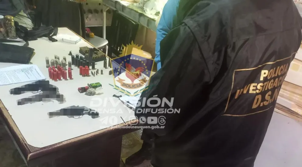 Secuestran armas, municiones, droga y demoran a siete personas durante un megaoperativo