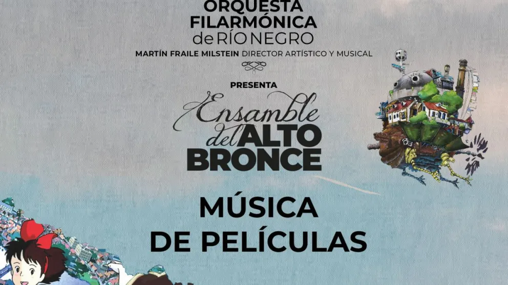 Este viernes la Orquesta Filármonica de Río Negro presenta un show especialmente de música de películas