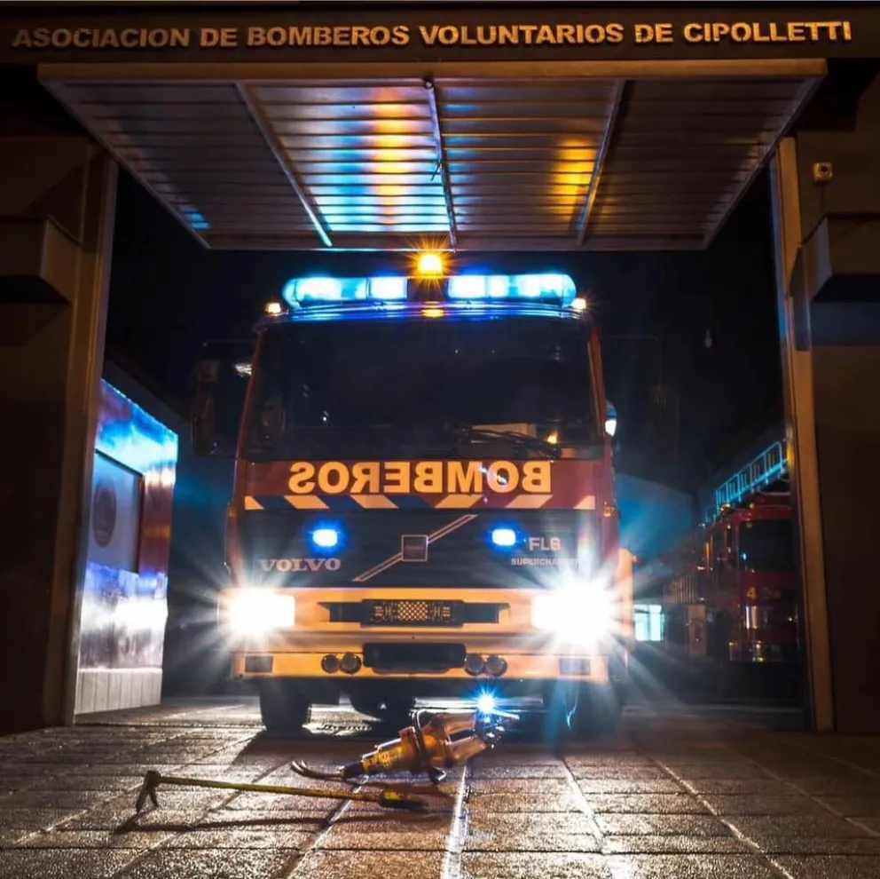 Gran incendio en la zona rural de Cipolletti