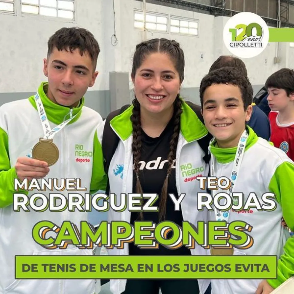 Los cipoleños Manuel y Teo gritaron “Campeones” en los Juegos Evita