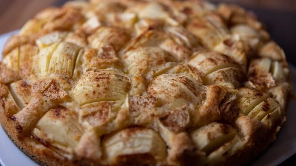 Una delicia: tarta de manzana sin harinas