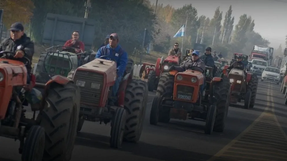 Los tractores vuelven hoy a las rutas en Alto Valle