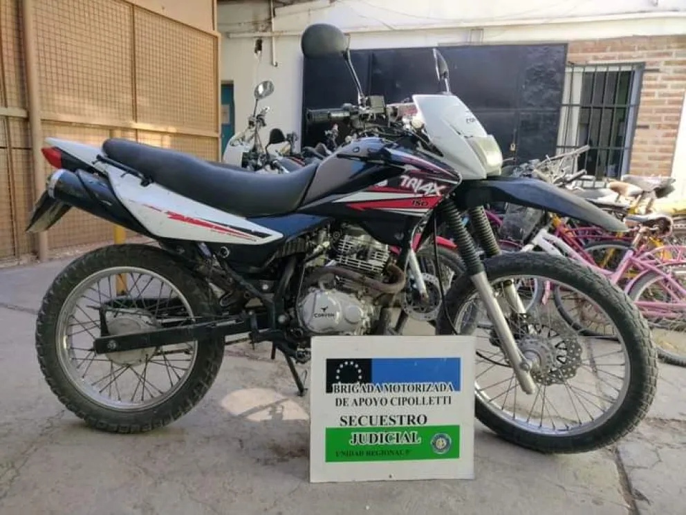 Éxito de la Brigada Motorizada: Recuperaron una moto en Cipolletti