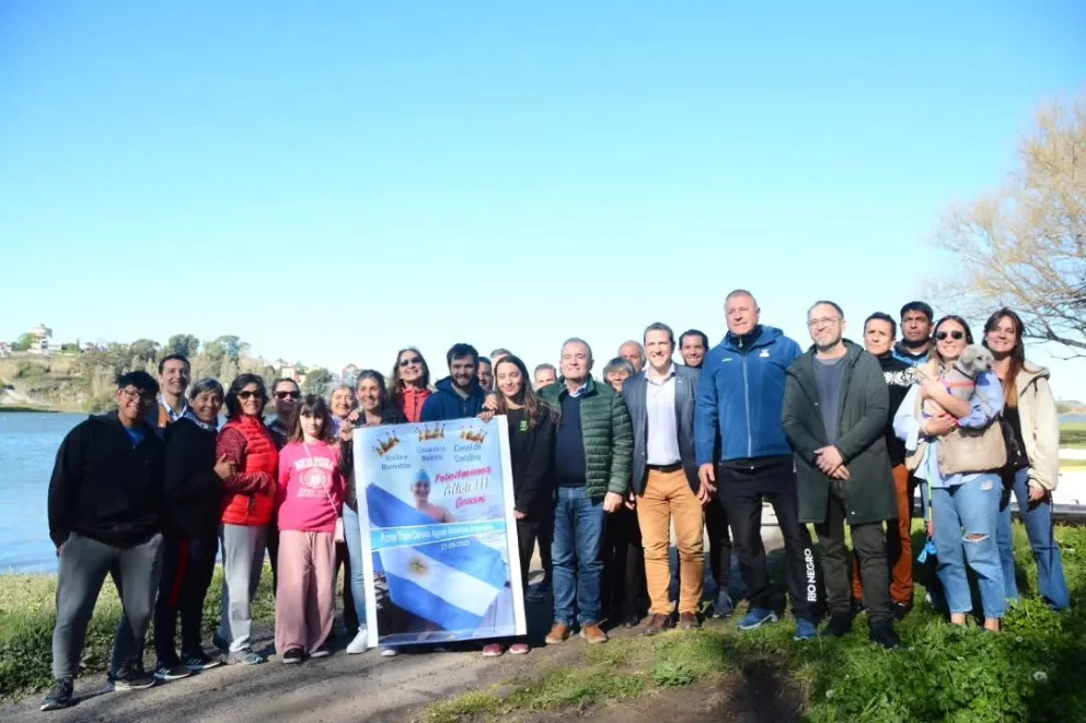 Ailén Lascano Micaz tuvo un recibimiento “sorpresa” en Viedma