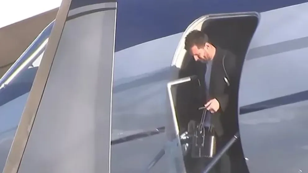 Lionel Messi llegó al país para sumarse a la Selección Argentina