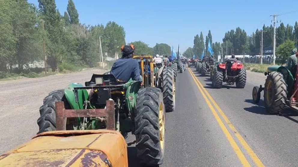 Este jueves habrá tractorazo en la ruta 151