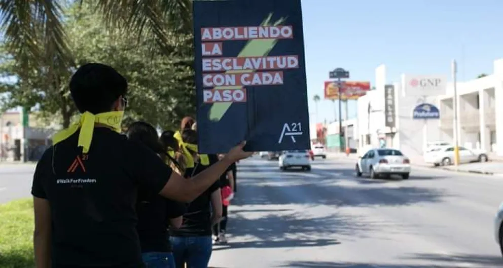 Marcha Contra la Trata de Personas en  Cipolletti y Neuquen 