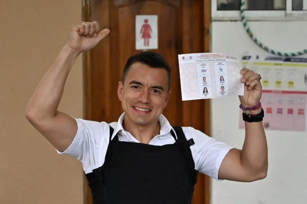 Daniel Noboa ganó el balotaje y es el nuevo presidente electo de Ecuador