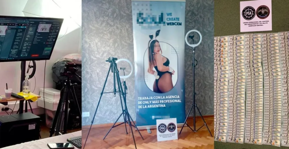 Cayó una banda dedicada a la red de trata que captaba modelos para vender contenido sexual