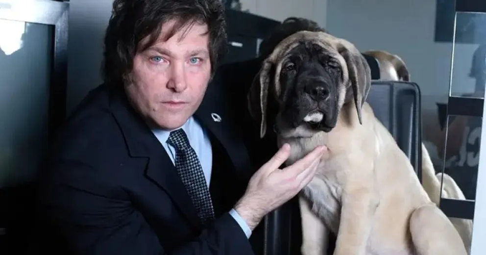 Milei clona a sus perros para mantener vivo el recuerdo de su mascota 