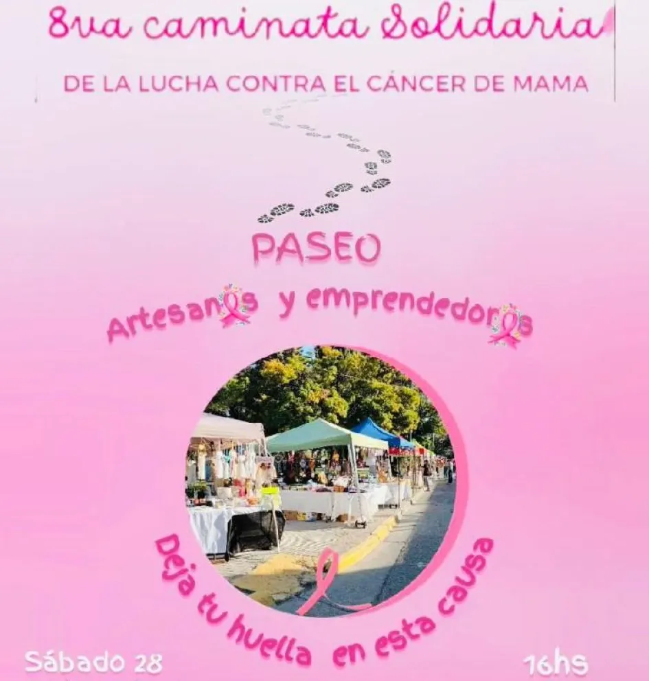  Se viene una nueva edición de la Caminata solidaria de lucha contra el cáncer de mamas, ¡sumate!