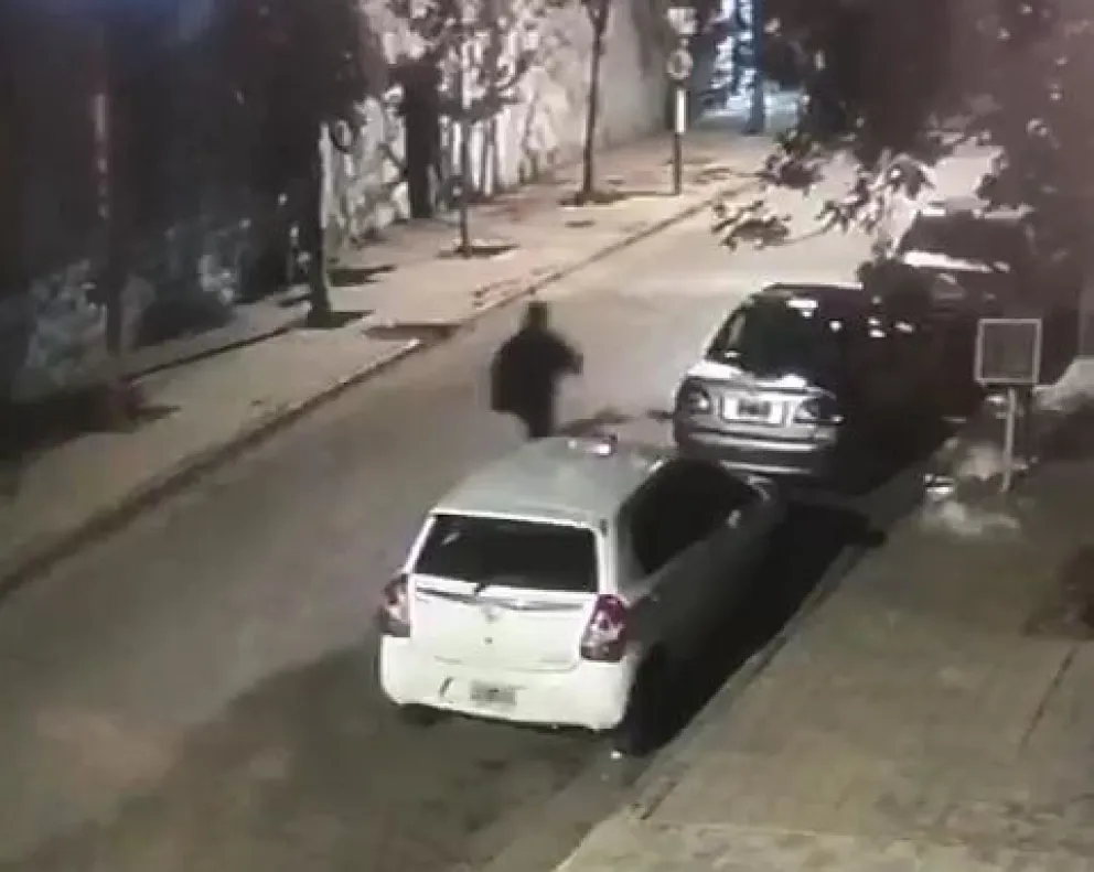 VIDEOS: Rompió vidriera y robó elementos en una pinturería de calle Mengelle 