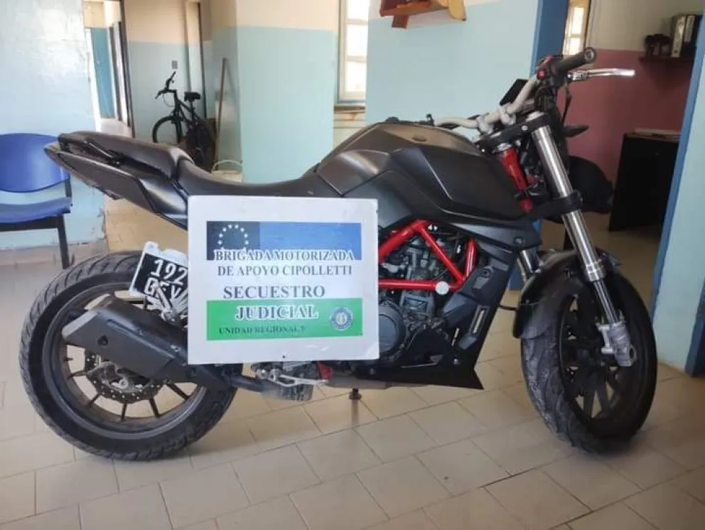 Exitosa operación de recuperación de motocicleta en Cipolletti por la BMA