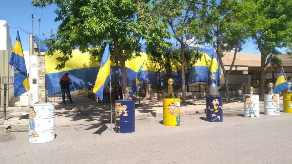 Los hinchas de Boca se preparan con todo en Cipolletti