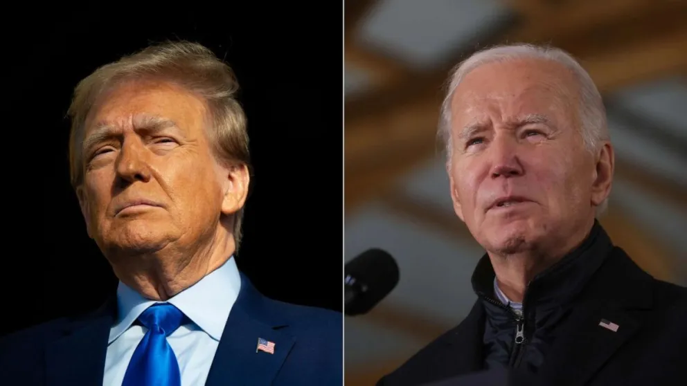 Trump lidera la intención de voto en estados clave a un año de las elecciones
