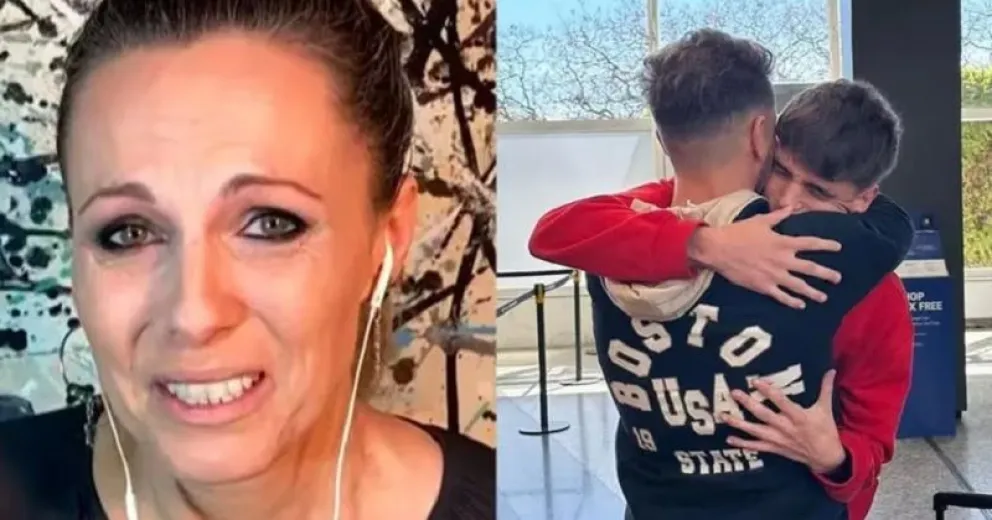 La tristeza de Denise Dumas por la partida de su hijo a Nueva Zelanda buscando un mejor futuro