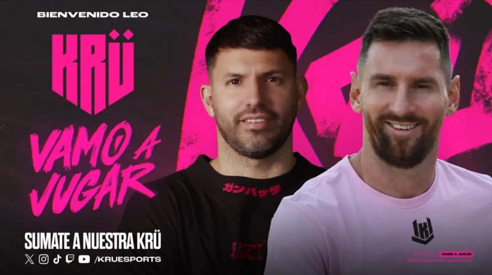 ¡Bombazo!: Messi, el nuevo socio del Kun Agüero en Krü Esports