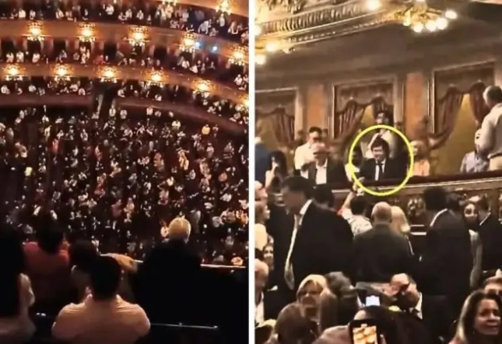 Milei fue abucheado en el Teatro Colón: "Vos sos la dictadura"