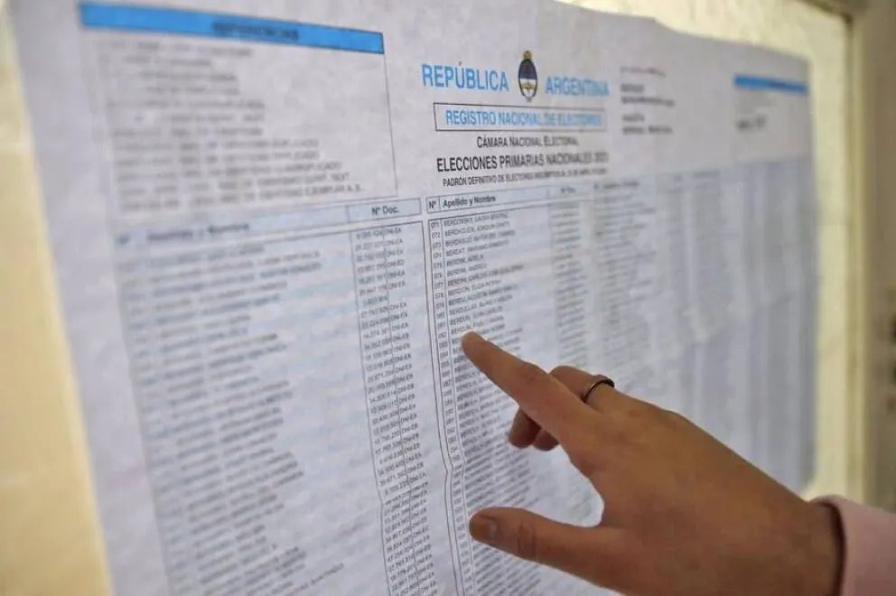 Domingo electoral: Consulta el padrón para conocer donde tenes que votar