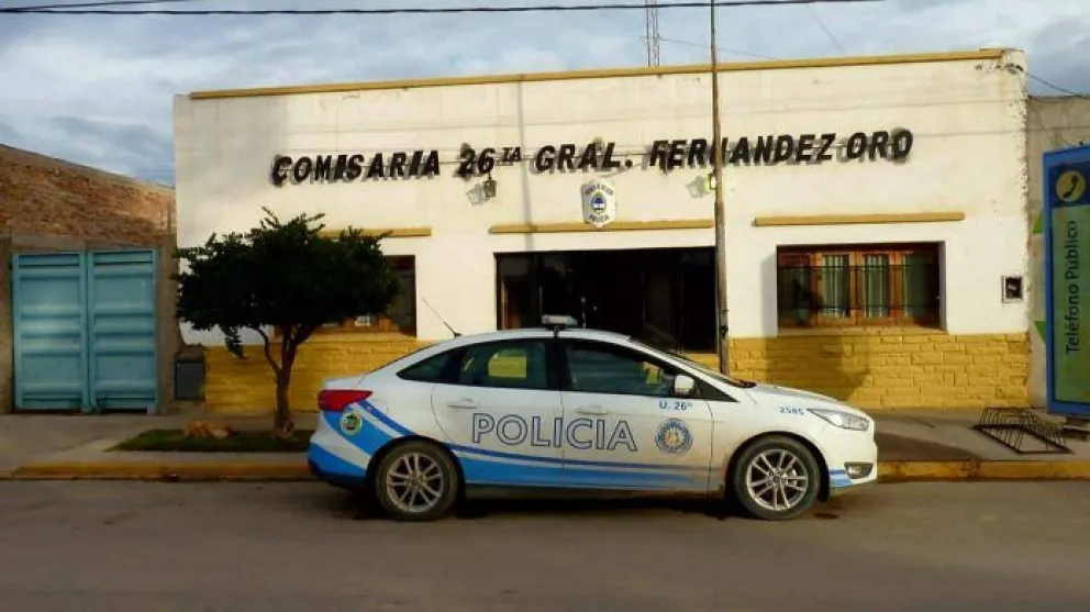 La denuncia por violencia familiar fue planteada en la comisaría 26 de Fernández Oro. Foto: archivo.