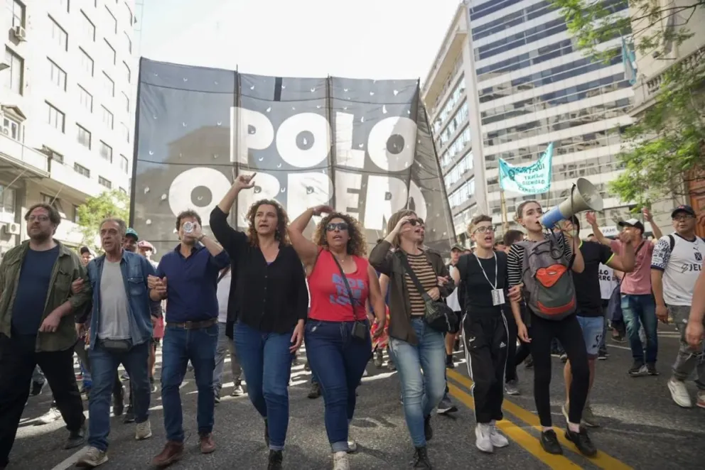 Marcha piquetera: detuvieron a dos personas luego de incidentes entre los manifestantes y la policía