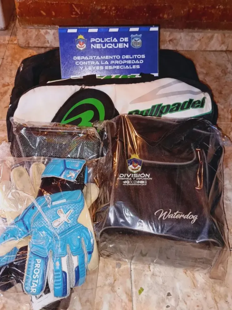 Allanaron una vivienda en Balsa Las Perlas y recuperaron elementos robados del Club Deportivo Rincón