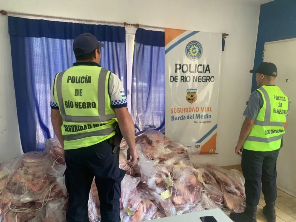 Decomisan importante cantidad de carne vacuna en el Alto Valle