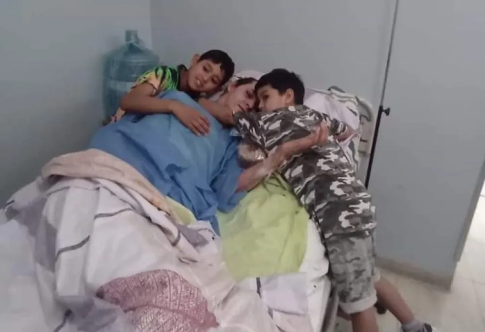 Feliz reencuentro: después de 7 meses, Emanuel Soliño se abrazo con sus hijos