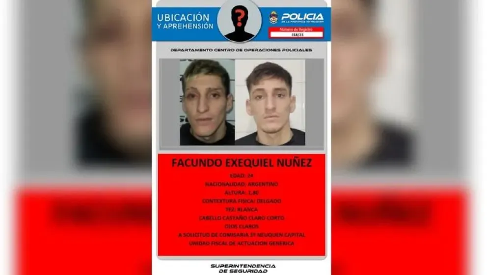    Declaran “en rebeldía” y ordenan la recaptura de un preso que se escapó empujando al policía de custodia