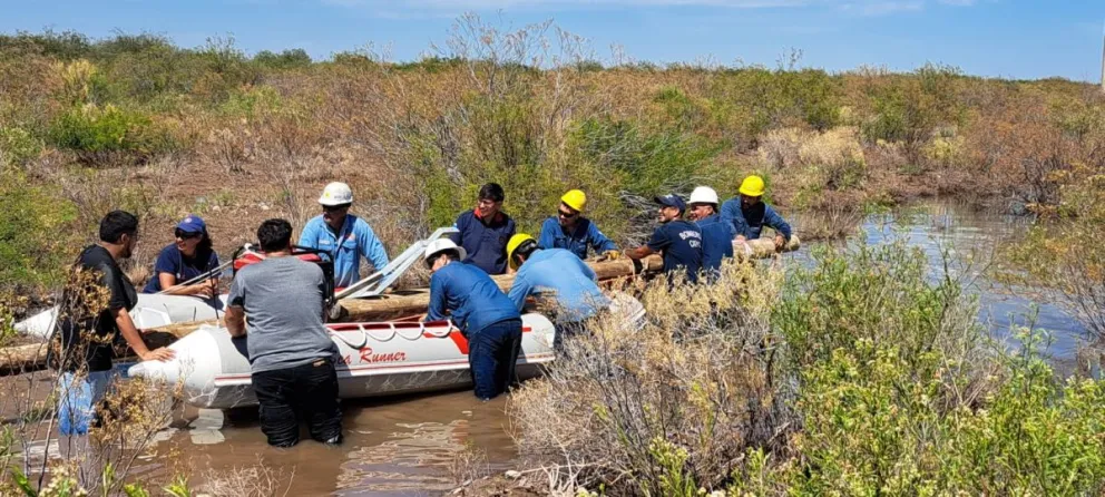 EDERSA trabajó casi bajo el agua para normalizar el servicio en la región luego de las tormentas