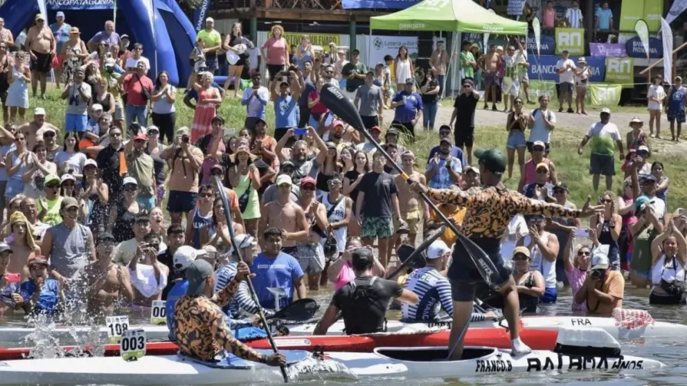 Todo listo para la largada de la Regata Internacional del río Negro