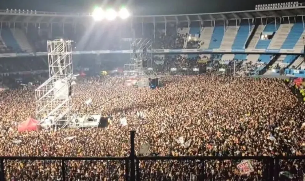 VIDEO: gran repudio a Javier Milei en el show de La Renga en Racing