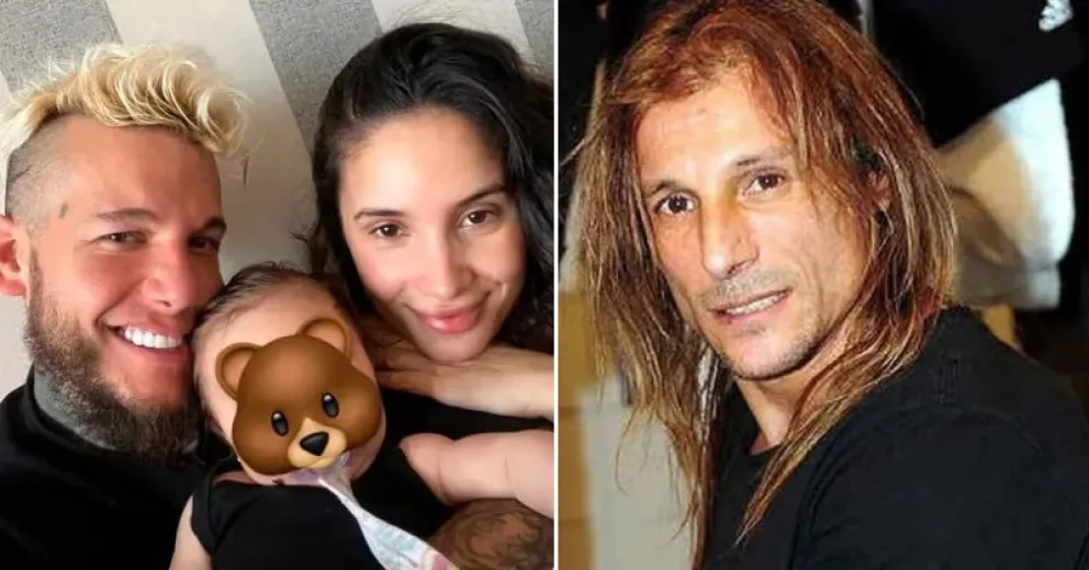Reencuentro y retrato: Claudio Caniggia conoce a Venezia, su nieta