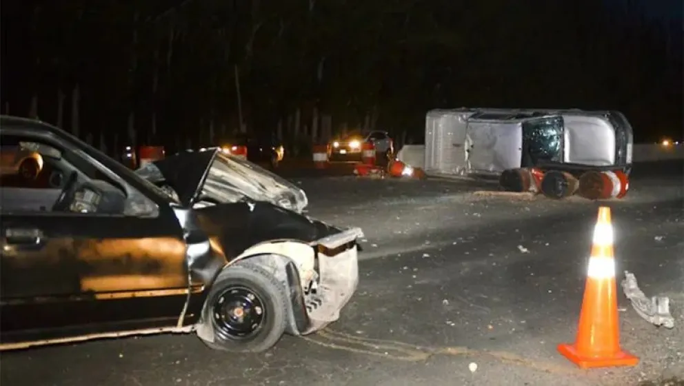 Choque y vuelco en Ruta 22: uno de los conductores iba alcoholizado