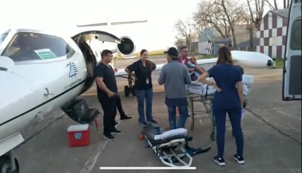 Urgente: Belich fue trasladado a Buenos Aires en un vuelo sanitario