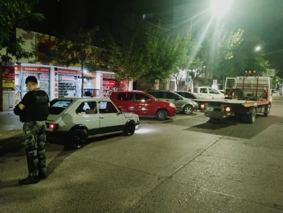 En Cipolletti secuestraron vehículos por ruidos molestos y alcoholemias positivas