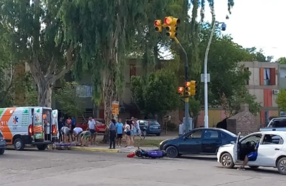 Motociclista terminó hospitalizado luego de protagonizar un hecho de tránsito