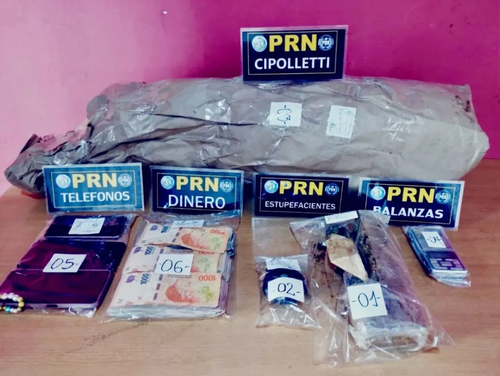 Otro golpe contra el narcotráfico: desbarataron una red de droga en el barrio Anai Mapu