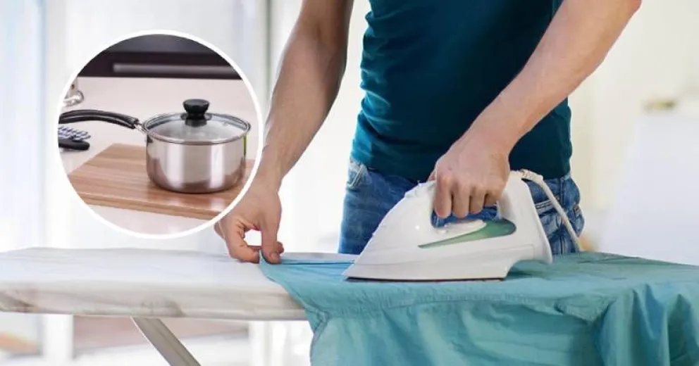 Cómo planchar la ropa sin una plancha eléctrica y con tan solo una olla  pequeña