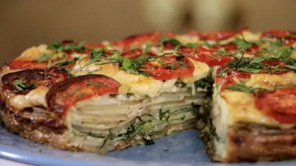 Una receta original: tortilla de papas al horno al estilo italiano