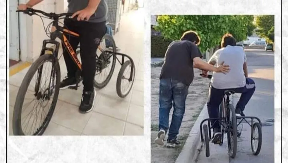  ¡Llamado a la solidaridad! Le robaron la bicicleta adaptada a un niño con discapacidad