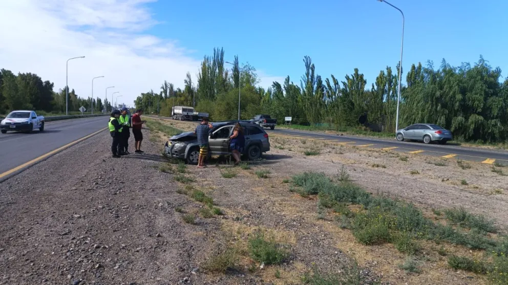 Siniestro Vial en rotonda de ruta 151  y circunvalación